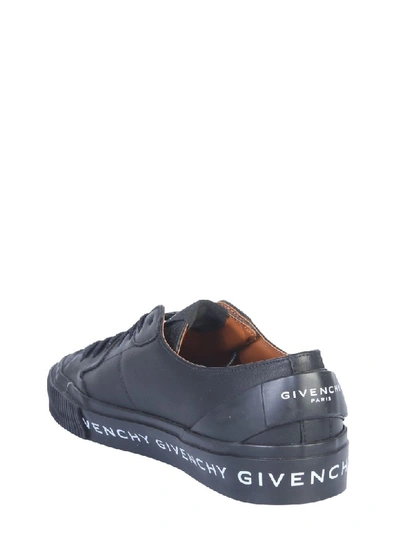 Shop Givenchy Leather Sneaker In Nero