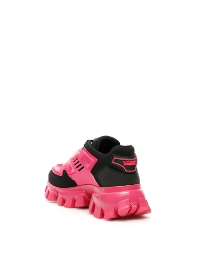 Shop Prada Cloudbust Thunder Sneakers In Nero Fuxia (black)