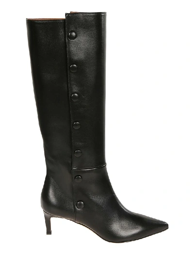 Shop L'autre Chose Studded Over The Knee Boots In Black