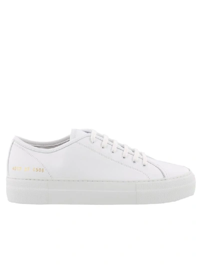 Shop Common Projects Tournament Super Sneakers In White