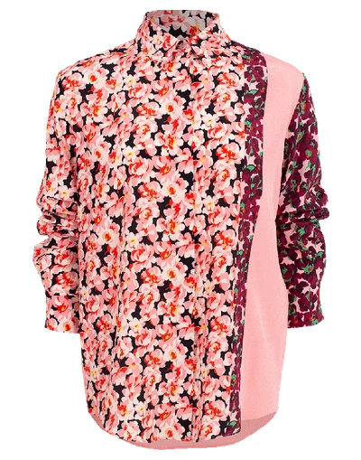 Shop Stella Mccartney Blossom Print Shirt In Pink