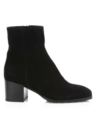 Shop Aquatalia Cecily Suede Ankle Boots In Black