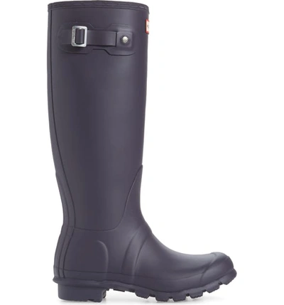 Shop Hunter Original Tall Waterproof Rain Boot In Aubergine Purple