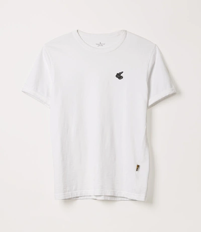 Shop Vivienne Westwood New Classic T-shirt Badge White