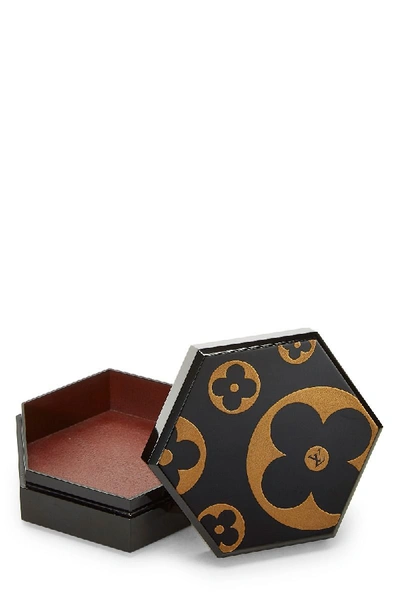 Pre-owned Louis Vuitton Black Wood Monogram Jewelry Case
