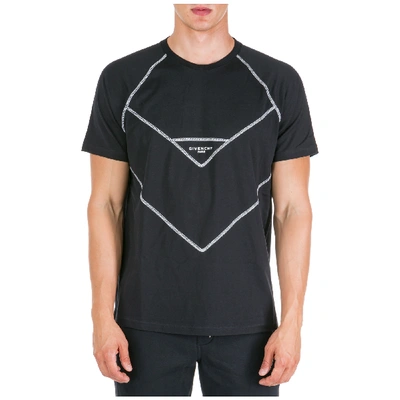 Shop Givenchy Men's Short Sleeve T-shirt Crew Neckline Jumper Regular Fit In Black