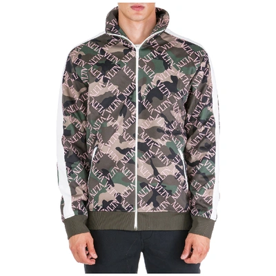 Shop Valentino Men's Outerwear Jacket Blouson In Green