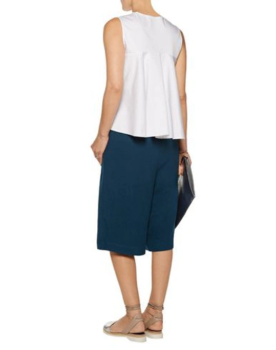 Shop Tibi Palazzo Pant In Deep Jade