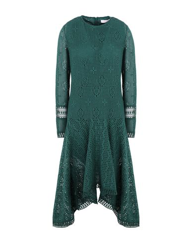 emerald green knee length dress