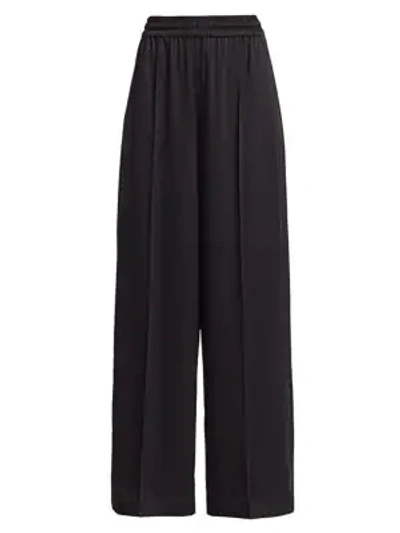 Shop Alexander Wang T Wash Go Wide-leg Trousers In Black