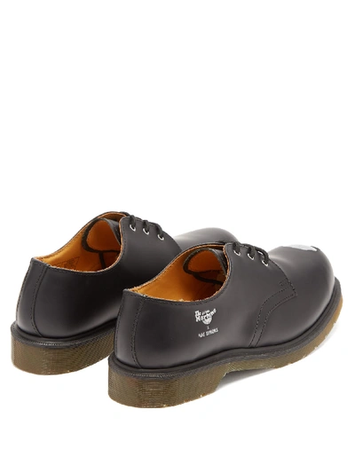 X Dr. Martens Keaton Leather Derby Shoes In Black