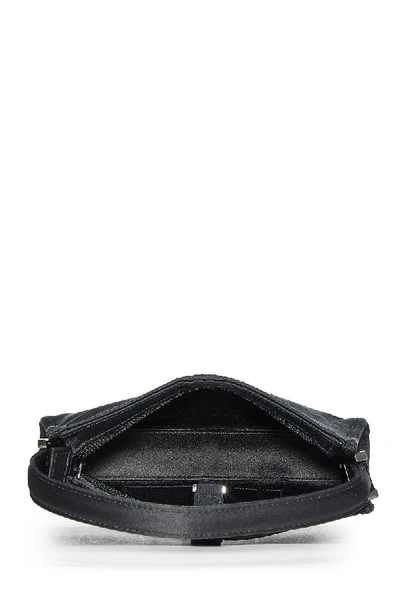 Pre-owned Gucci Black Satin Jackie Handbag Mini
