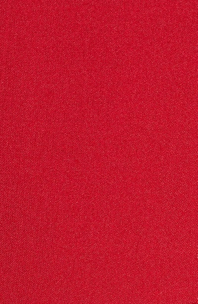 Shop Julia Jordan Hunter Crepe Ruffle Shoulder Jumpsuit In Crimson