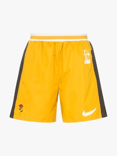 Shop Nike X Gyakusou Yellow Utility Track Shorts