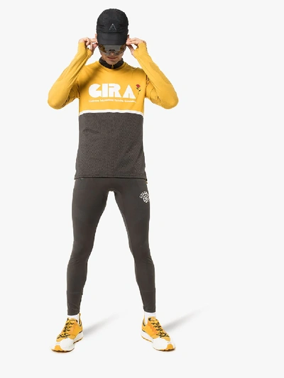 Shop Nike Mens X Gyakusou Yellow Colour Block Sports T-shirt
