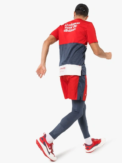 Shop Nike Mens X Gyakusou Red Colour Block T-shirt