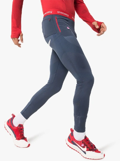 Shop Nike X Gyakusou Blue Helix Leggings