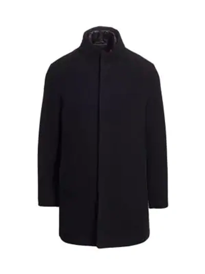 Shop Emporio Armani 3-in-one Car Coat In Black