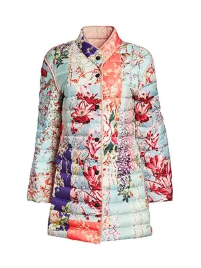 Shop Etro Women's Patchwork Floral Puffer Jacket In Neutral