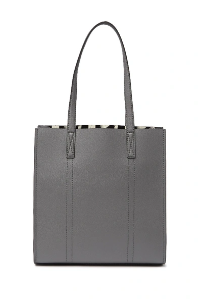Shop Marc Jacobs Repeat Leather Tote In Shadey Grey