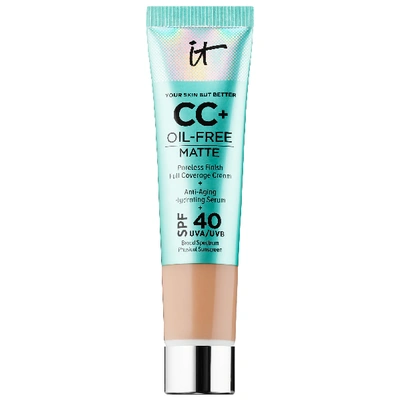 Shop It Cosmetics Mini Cc+ Cream Oil-free Matte With Spf 40 Medium 0.406 oz/ 12 ml