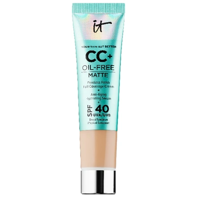 Shop It Cosmetics Mini Cc+ Cream Oil-free Matte With Spf 40 Light 0.406 oz/ 12 ml