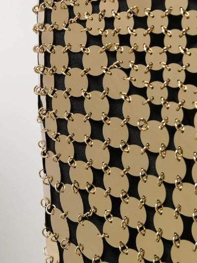 Shop Paco Rabanne Mirrored Disc Skirt In Gold
