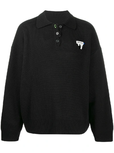 Shop Ader Error Button Down Sweater In Black