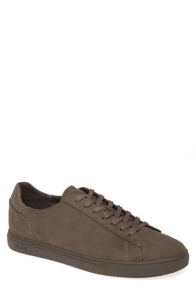 Shop Clae Bradley Sneaker In Deep Navy Aniline Leather