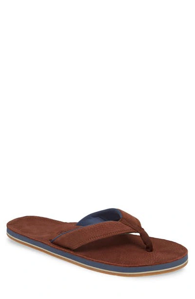 Shop Hari Mari Piers Flip Flop In Brown Leather