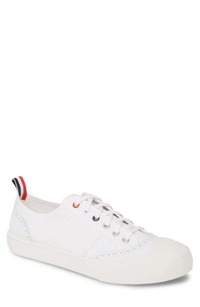 Shop Thom Browne Thom Brown Brogue Low Top Sneaker In White