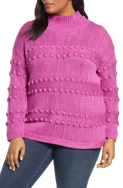Shop Nic + Zoe Adore A Ball Sweater In Fuchsia