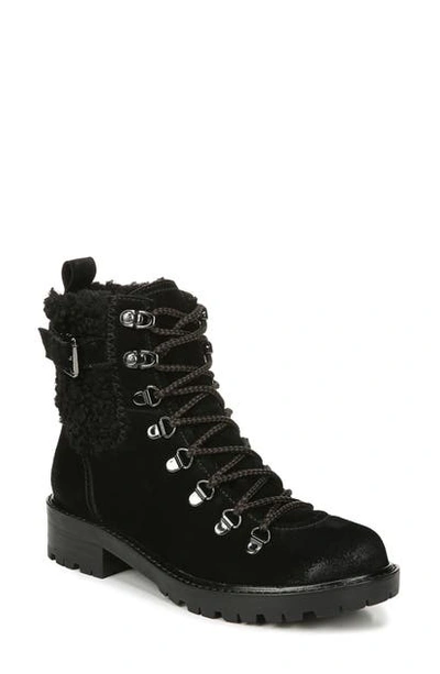 Shop Sam Edelman Tenlee Hiker Boot In Black Suede