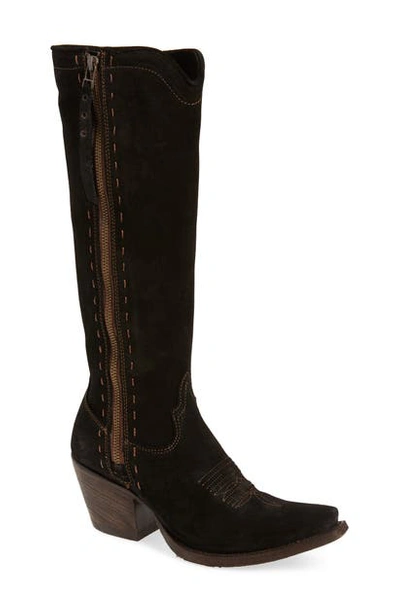 Shop Ariat Giselle Boot In Black Suede