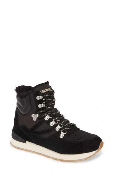Shop Tretorn Lily 3 Hiking Boot In Black/ Black/ Black