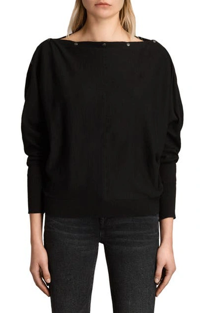 Shop Allsaints Elle Sweater In Black