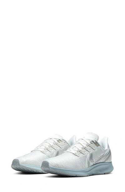 Shop Nike Air Zoom Pegasus 36 Premium Running Shoe In Platinum/ White/ Ocean/ White