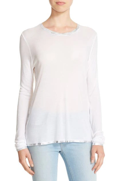Shop Zadig & Voltaire Willy Foil Tee In Blanc