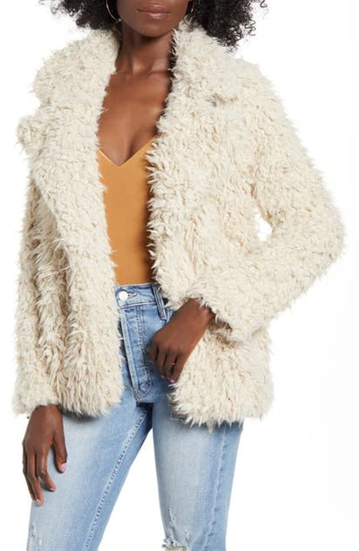 Shop Vero Moda Faux Fur Coat In Madder Brown