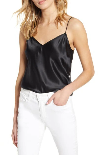Shop Paige Cicely Silk Camisole In Black