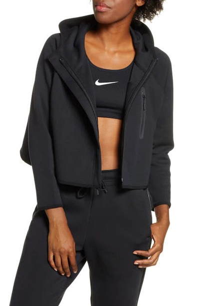 Shop Nike Tech Fleece Cape In Black/ Black