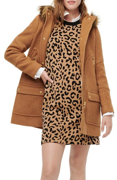 Shop Jcrew Chateau Stadium Cloth Parka In Heather Acorn