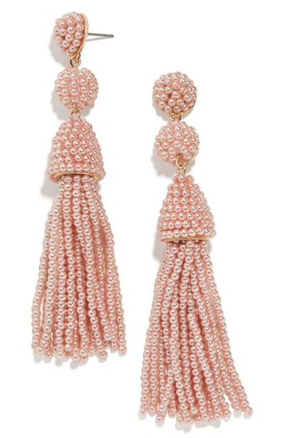Shop Baublebar Granita Tassel Earrings In Pearl Blush