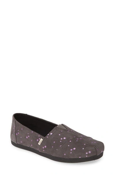 Shop Toms Alpargata Slip-on In Forged Iron Stars Fabric