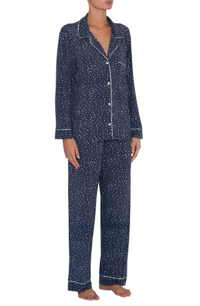 Shop Eberjey Sleep Chic Pajamas In Estrella Ivory/navy