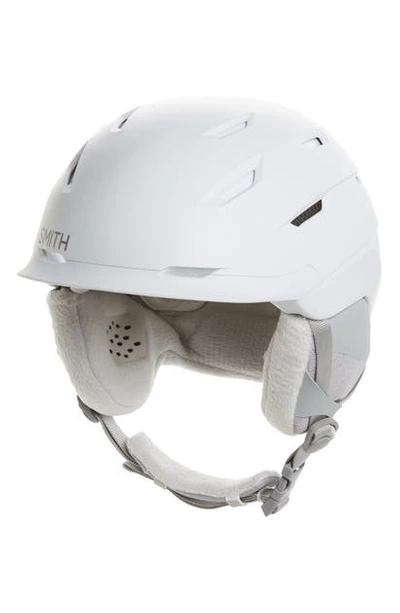 Shop Smith Compass Snow Helmet With Mips In Matte Beige/ Vapor White