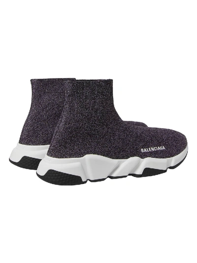 Shop Balenciaga Grey Speed Sock Sneakers