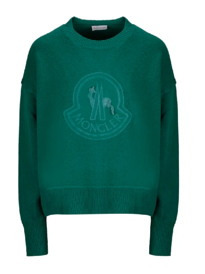 Shop Moncler Sweater In Green