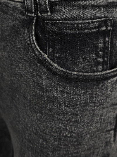 Shop Balmain Skinny Fit Jeans In Grey