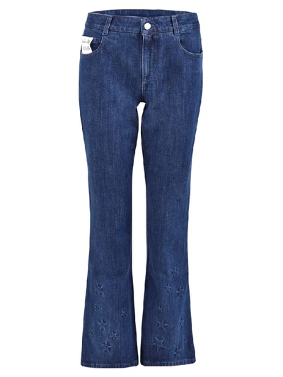 Shop Stella Mccartney Stars Jeans In Dark Blue